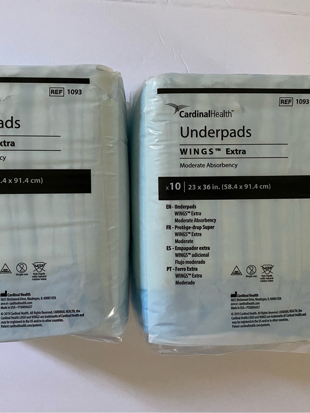 2 packs Cardinal Health Underpads incontinence Aid